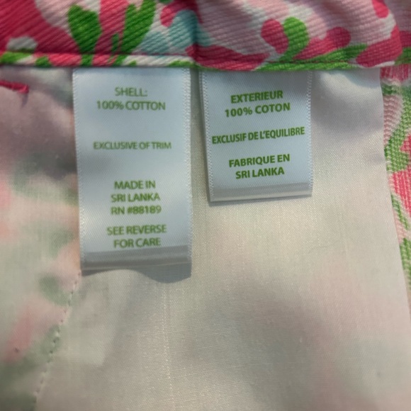 Lilly Pulitzer Adie Short Women's 0 - Southern Charm Floral Pink Green - Picture 6 of 7